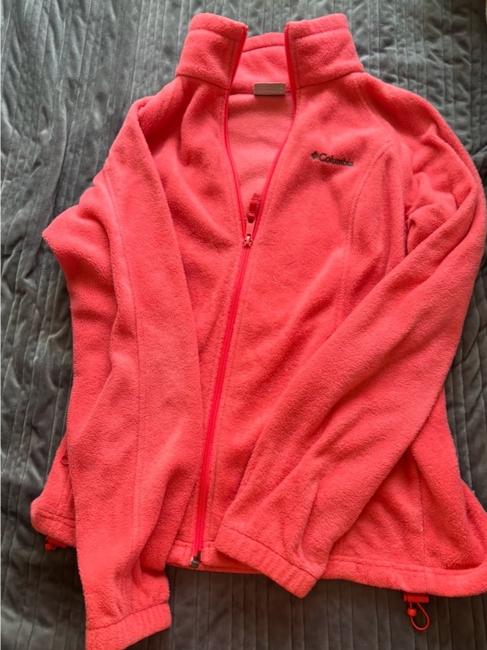 Columbia Bright Coral Pink Fleece Jacket